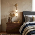 Triple Gold Sphere Wall Sconce — Art Deco Style | ORBE™