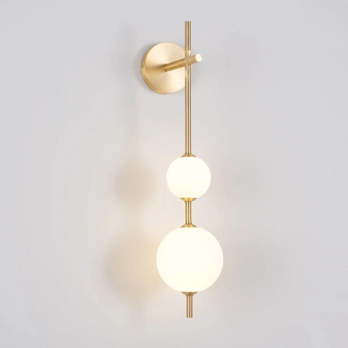 Triple Gold Sphere Wall Sconce — Art Deco Style | ORBE™