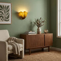 Blown Glass Petal Wall Sconce — French Retro Style | PÉTALE™