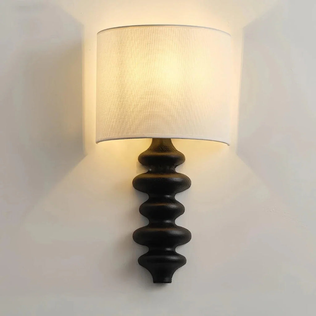 Spiral Solid Wood Wall Sconce — American Retro Style | TOURBILLON™