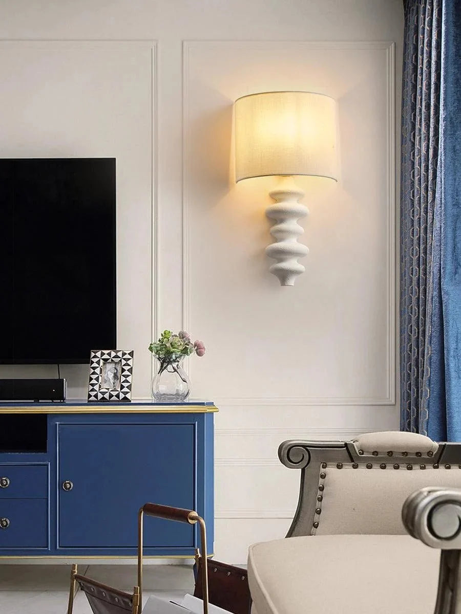 Spiral Solid Wood Wall Sconce — American Retro Style | TOURBILLON™