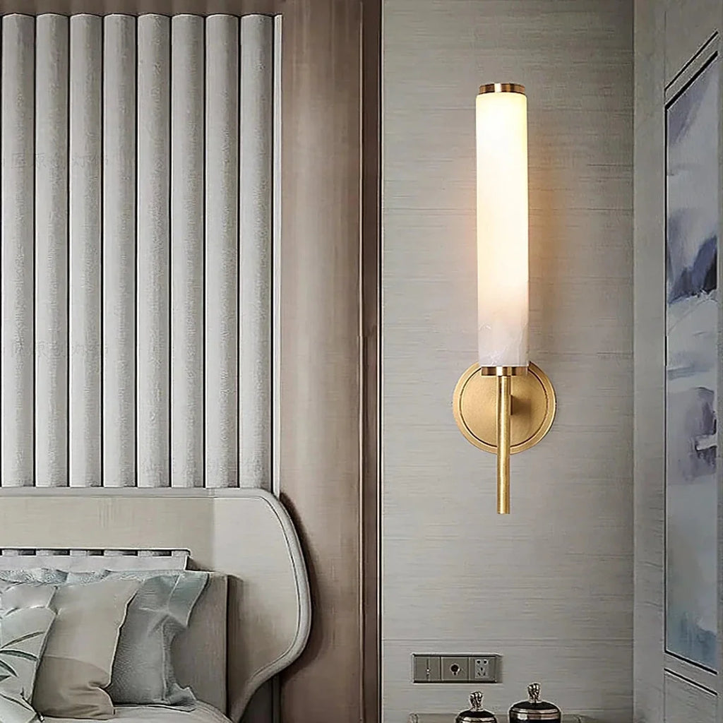 Openwork Marble & Copper Wall Sconce — Decorative Modern Style | MARBRURE™