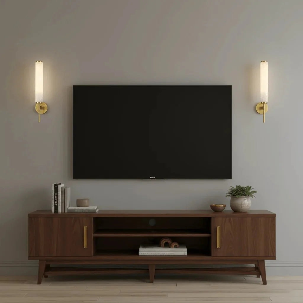 Openwork Marble & Copper Wall Sconce — Decorative Modern Style | MARBRURE™