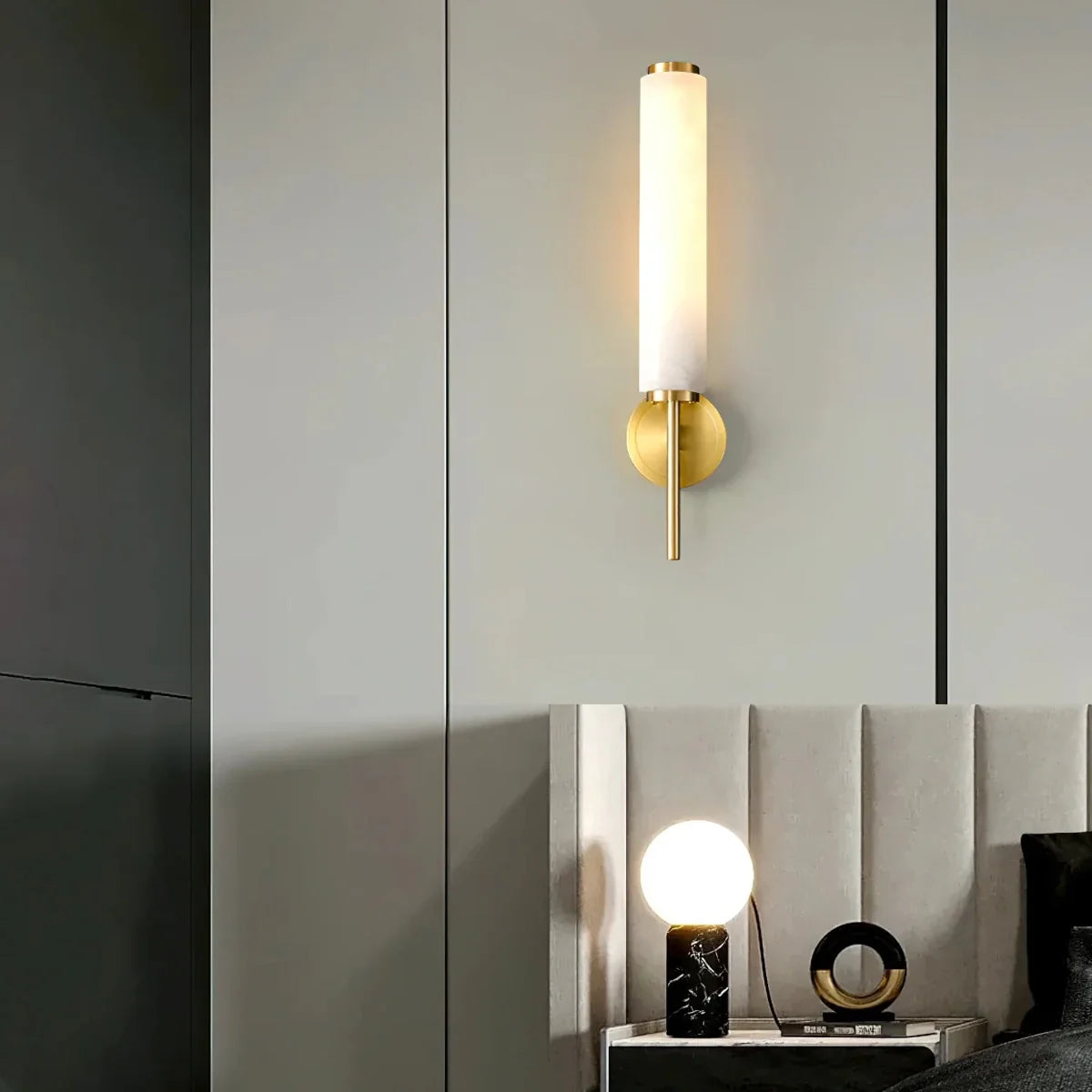 Openwork Marble & Copper Wall Sconce — Decorative Modern Style | MARBRURE™