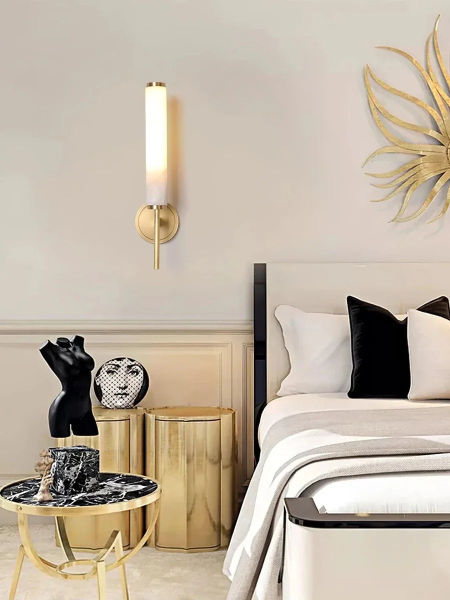 Openwork Marble & Copper Wall Sconce — Decorative Modern Style | MARBRURE™