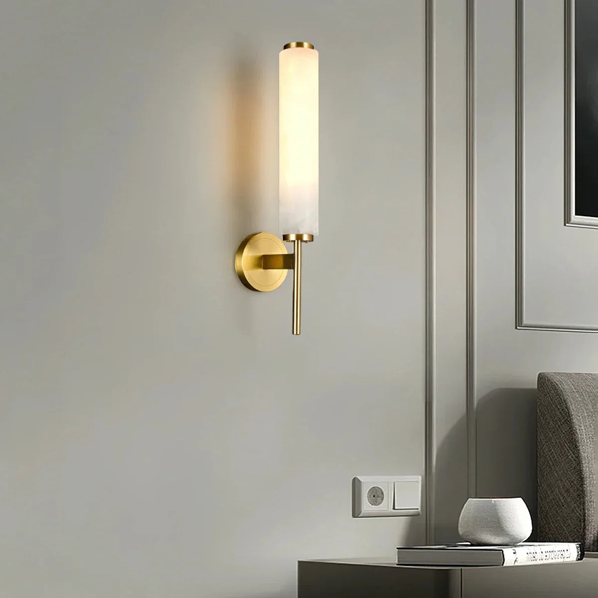 Openwork Marble & Copper Wall Sconce — Decorative Modern Style | MARBRURE™