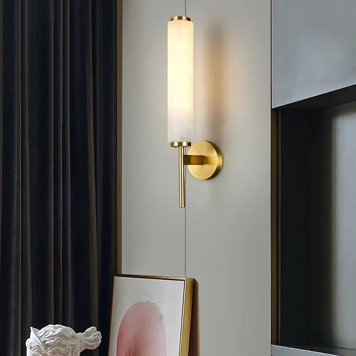 Openwork Marble & Copper Wall Sconce — Decorative Modern Style | MARBRURE™