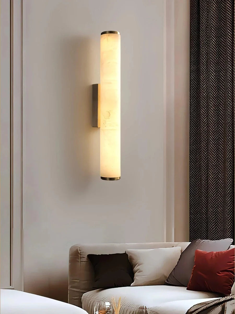 Faux-Marble Bar Wall Sconce — Modern Neutral Copper Style | CALCAIRE™