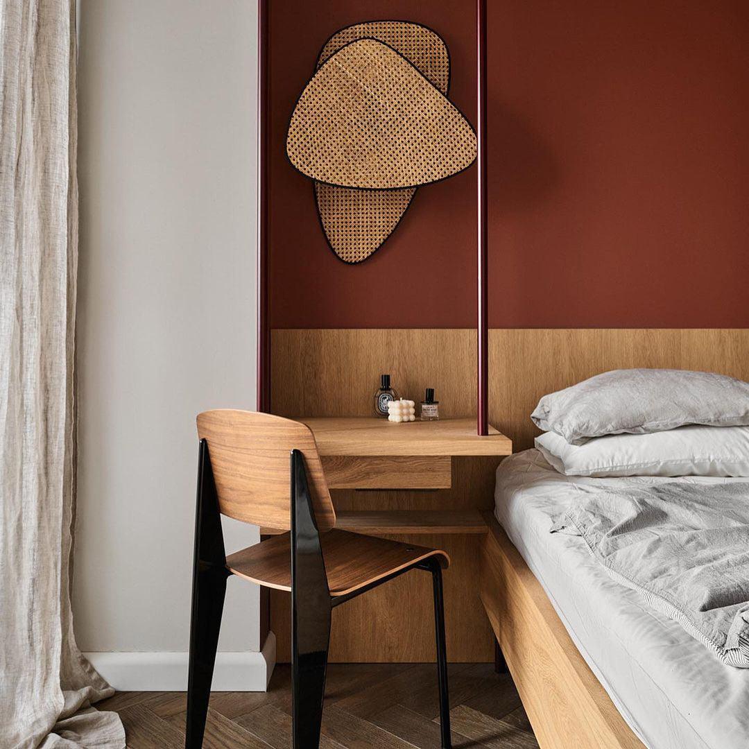 Woven Rattan Wall Sconce — Handcrafted Leaf Screen | TRESSÉ™