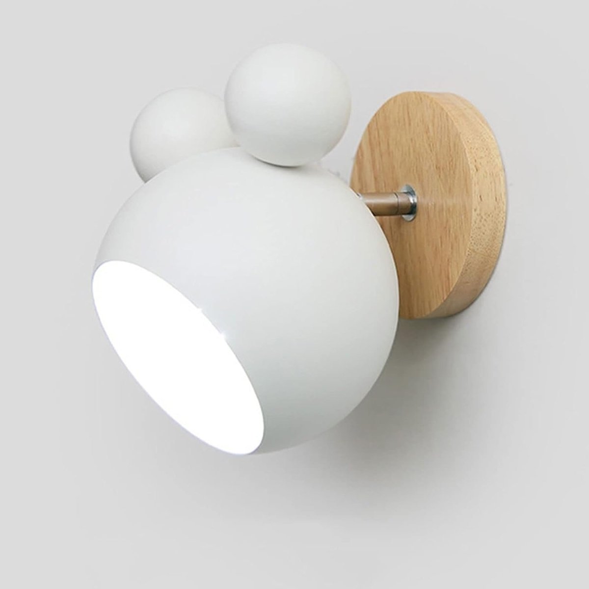 Playful Bear Wall Sconce — Wood & Metal Kids Style | MALO™