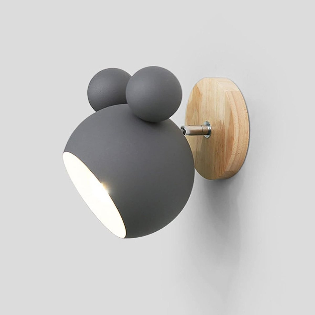 Playful Bear Wall Sconce — Wood & Metal Kids Style | MALO™