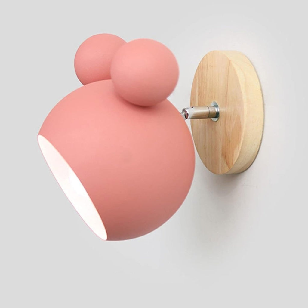 Playful Bear Wall Sconce — Wood & Metal Kids Style | MALO™