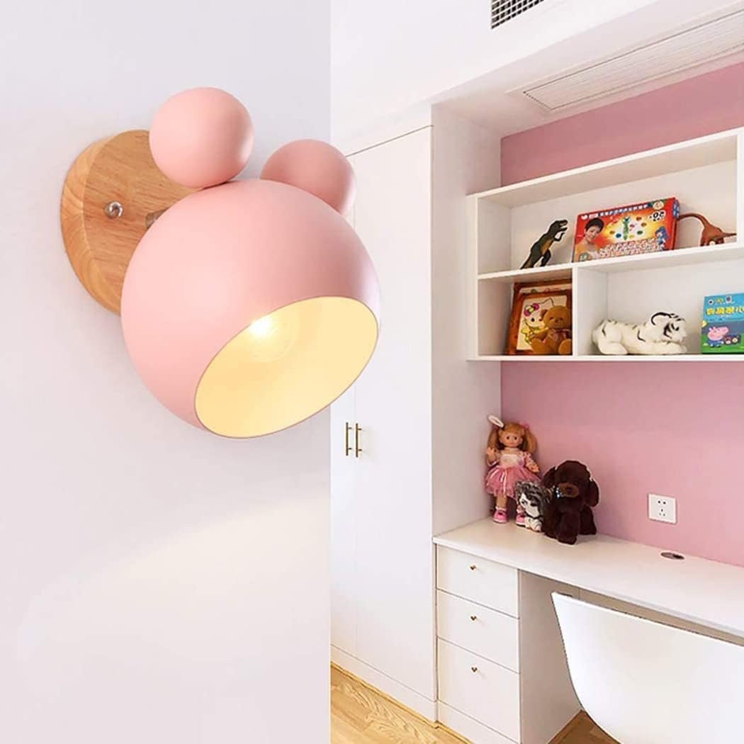 Playful Bear Wall Sconce — Wood & Metal Kids Style | MALO™