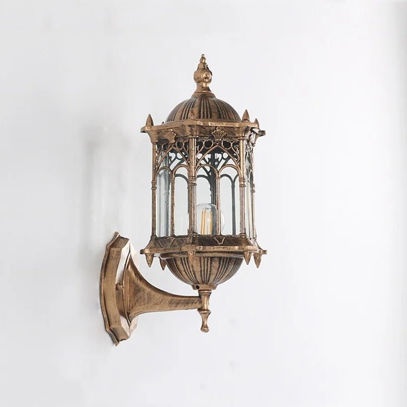 Retro Waterproof Lantern Wall Sconce — Rust-Proof Aluminum Style | LANTERNA™