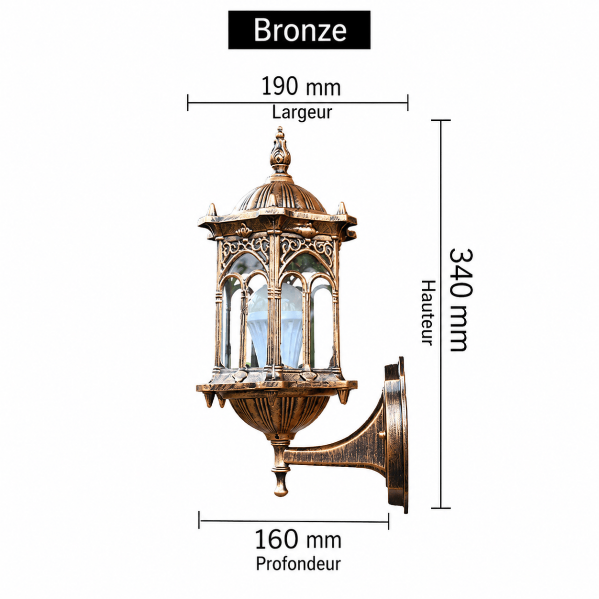 Retro Waterproof Lantern Wall Sconce — Rust-Proof Aluminum Style | LANTERNA™