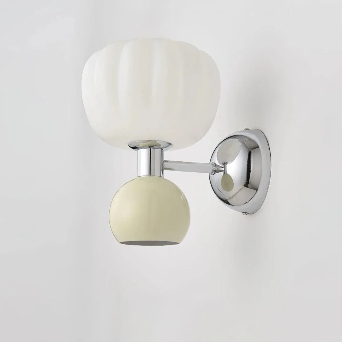 Pumpkin-Shaped Resin Wall Sconce — Playful Modern Bedside Style | CITROUILLE™