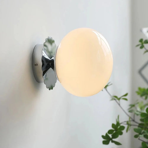 Colored Glass Globe Wall Sconce — Simple Modern Style | PASTILLE™