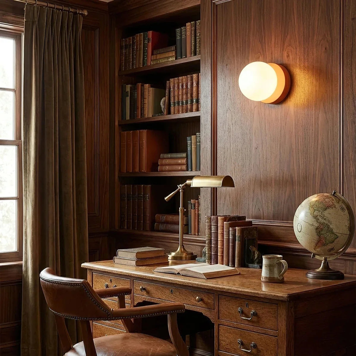 Small Colored Glass Globe Wall Sconce — Playful Modern Style | DRAGÉE™