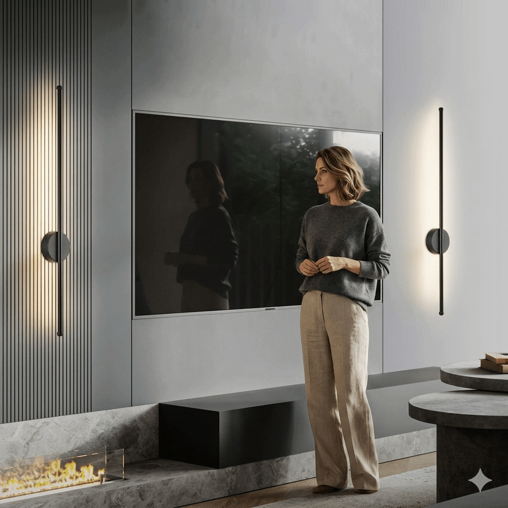 Slim LED Bar Wall Sconce — Architectural Minimalist Style | Linea™