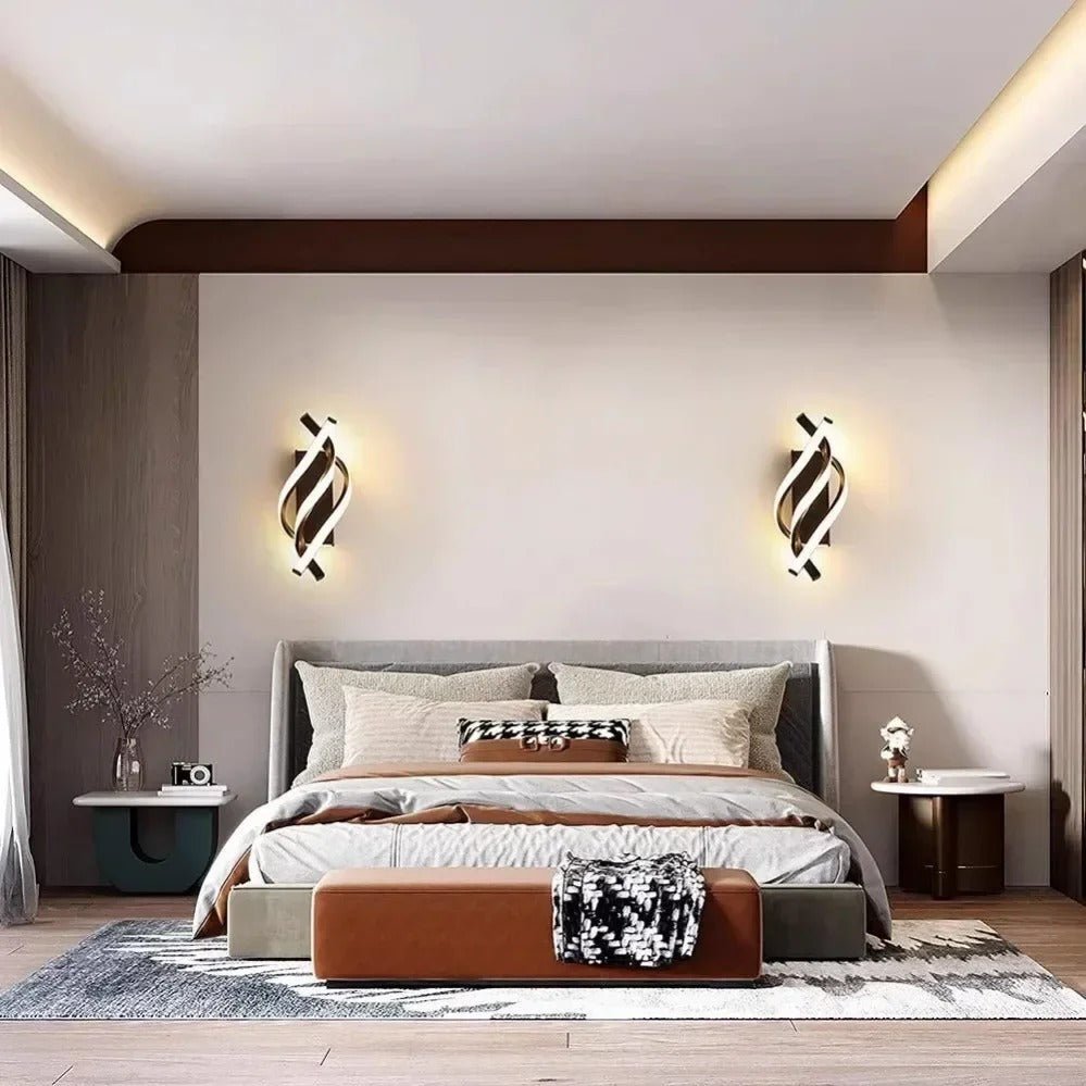 Spiral LED Wall Sconce — Adjustable Tricolor Style | SPIRA™