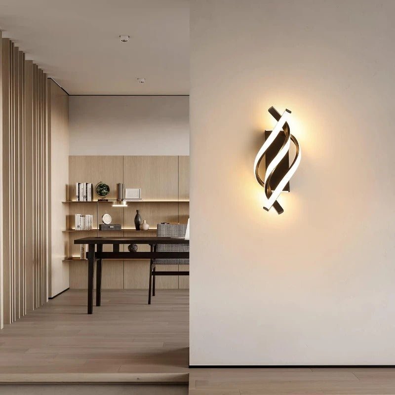 Spiral LED Wall Sconce — Adjustable Tricolor Style | SPIRA™