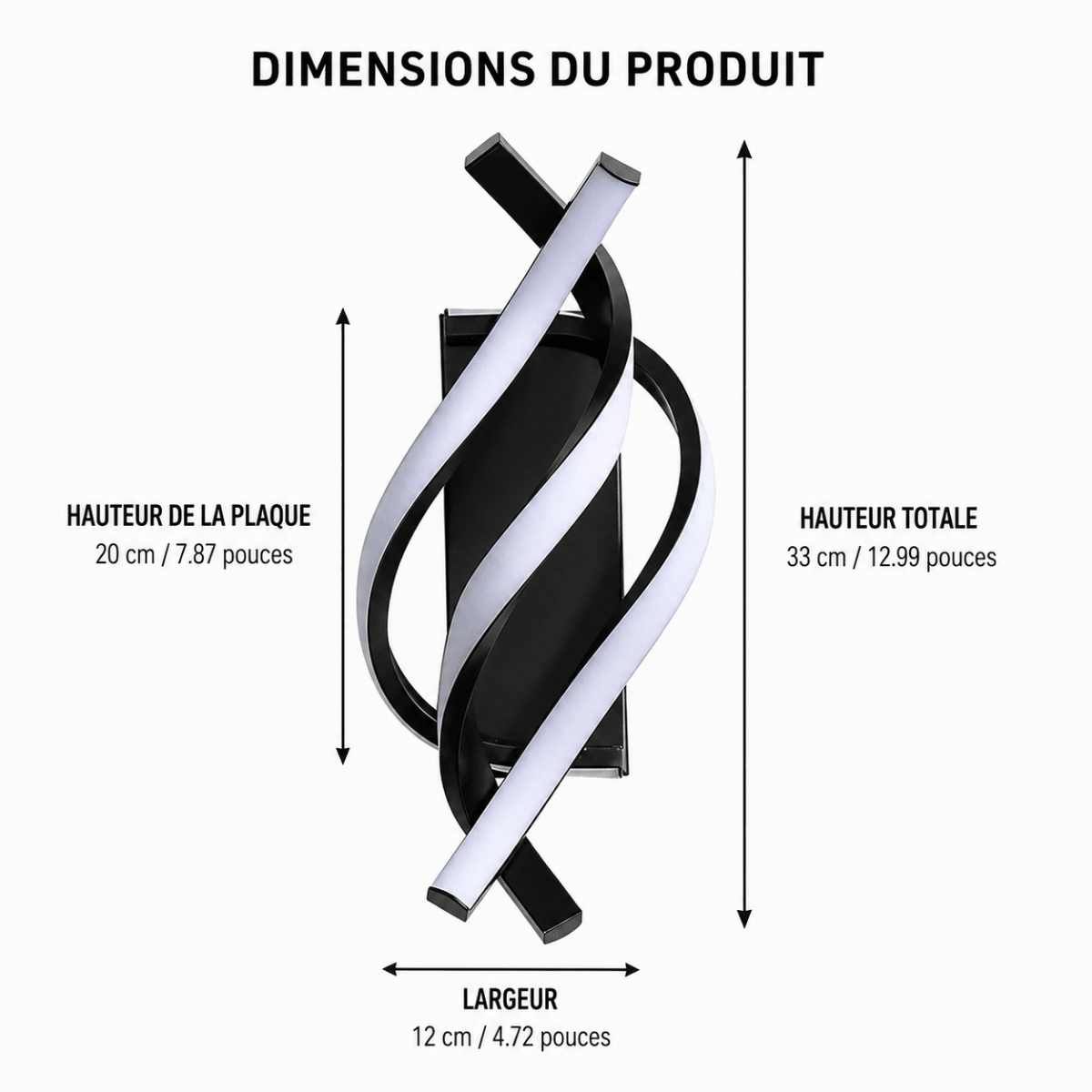 Spiral LED Wall Sconce — Adjustable Tricolor Style | SPIRA™