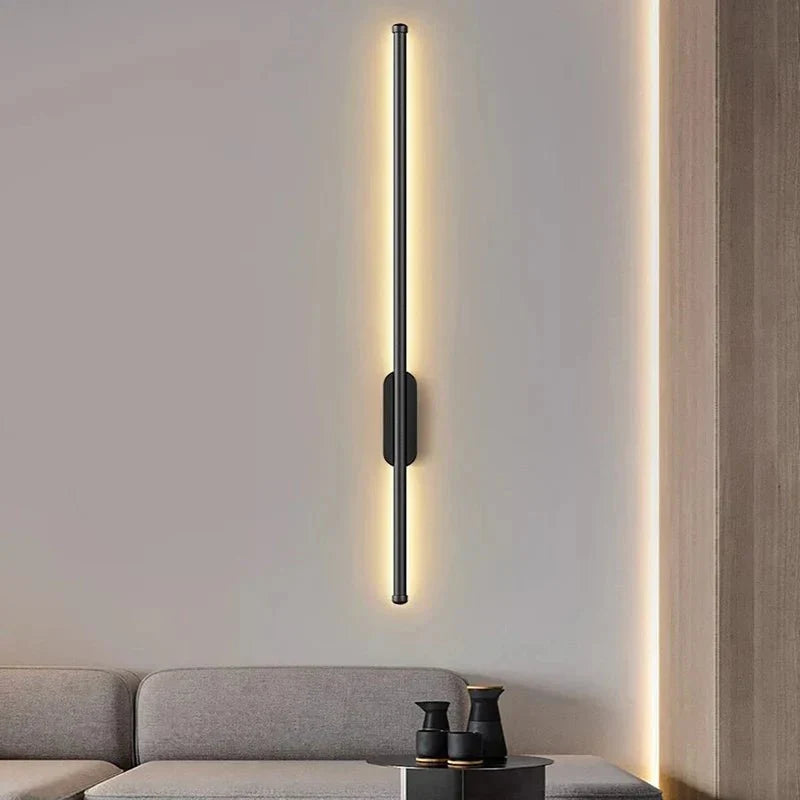 Ultra-Thin Vertical LED Backlit Wall Sconce — Architectural Style | LUSIA™