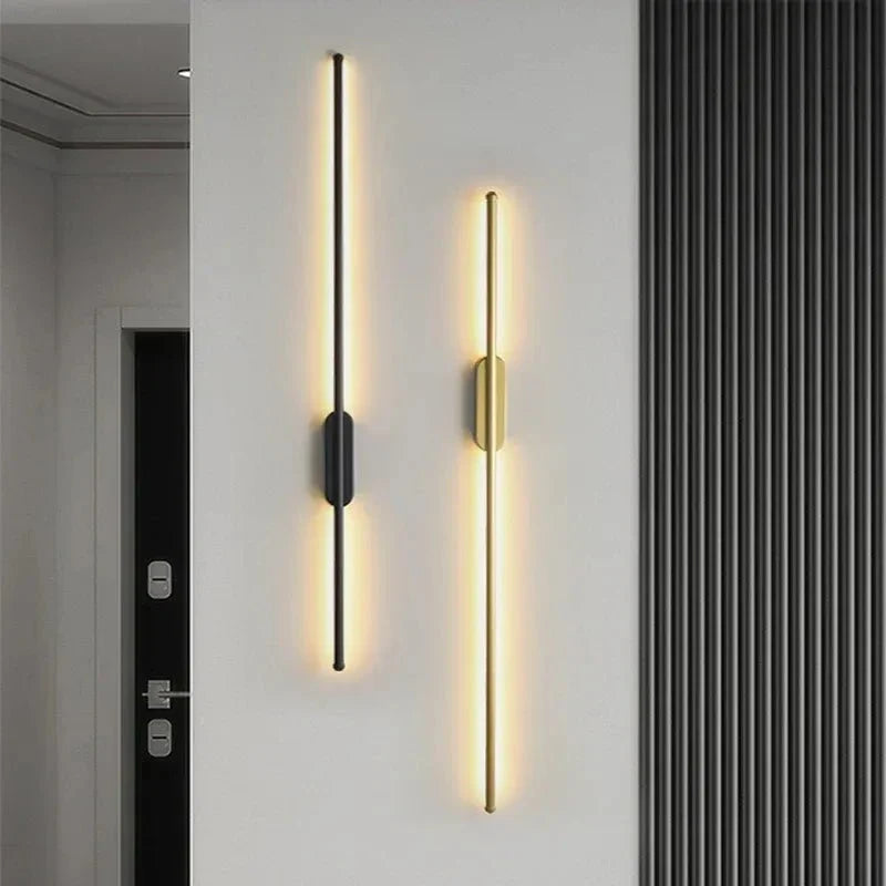 Ultra-Thin Vertical LED Backlit Wall Sconce — Architectural Style | LUSIA™