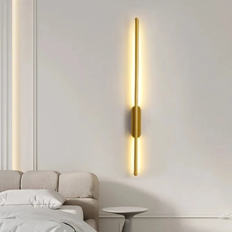 Ultra-Thin Vertical LED Backlit Wall Sconce — Architectural Style | LUSIA™