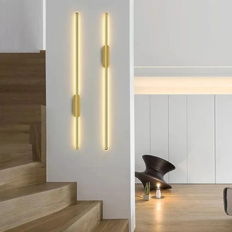 Ultra-Thin Vertical LED Backlit Wall Sconce — Architectural Style | LUSIA™