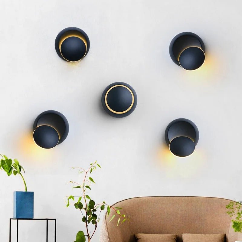 350° Rotating LED Wall Sconce — Aluminum Spotlight Style | PIVOT™