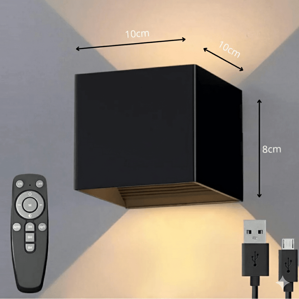 Magnetic Wireless Rechargeable LED Wall Light — Cordless Style | LUZY™