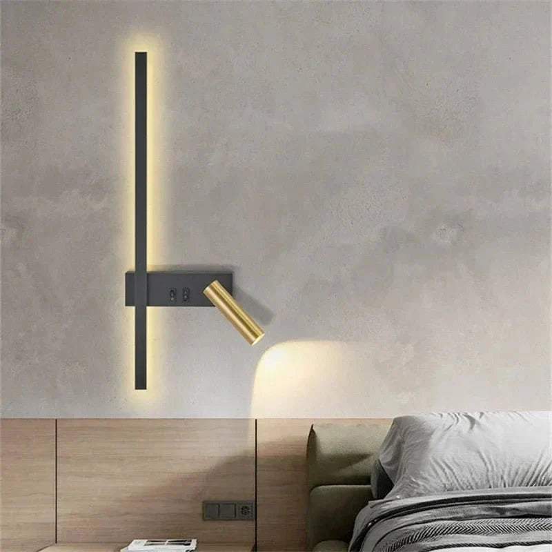 Dual LED Reading & Ambient Wall Sconce — Hotel Style | Lumia™