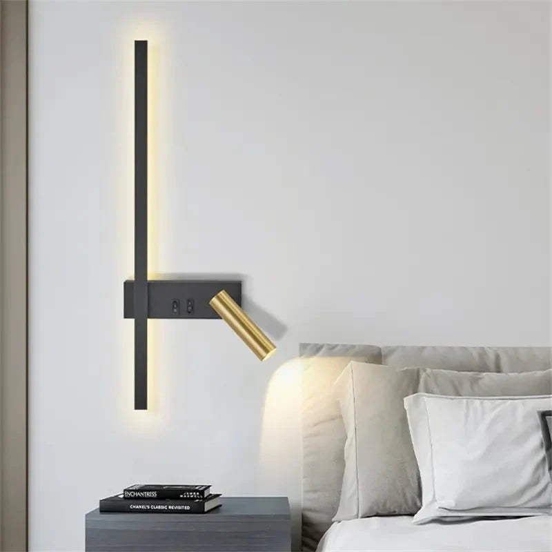 Dual LED Reading & Ambient Wall Sconce — Hotel Style | Lumia™