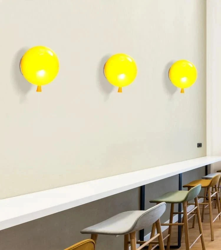 Round Colorful Wall Sconce — Playful Modern Bedside Style | BALLON™