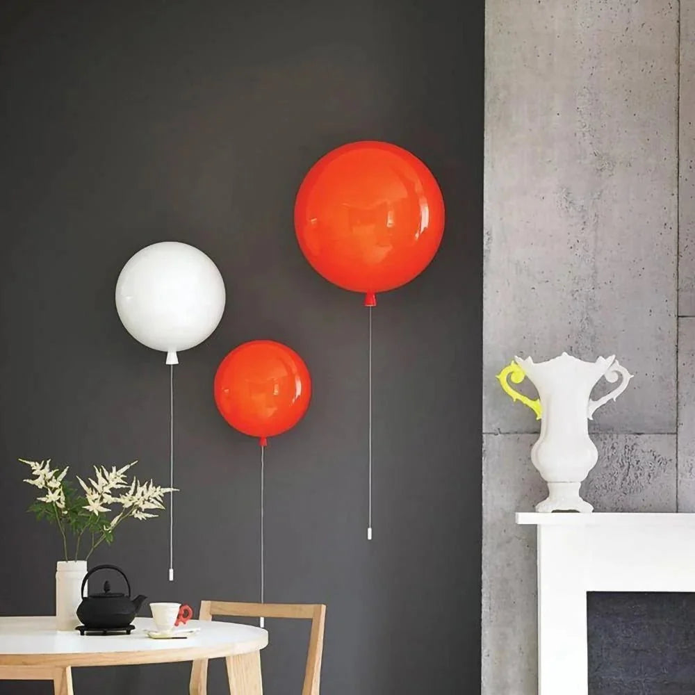 Round Colorful Wall Sconce — Playful Modern Bedside Style | BALLON™