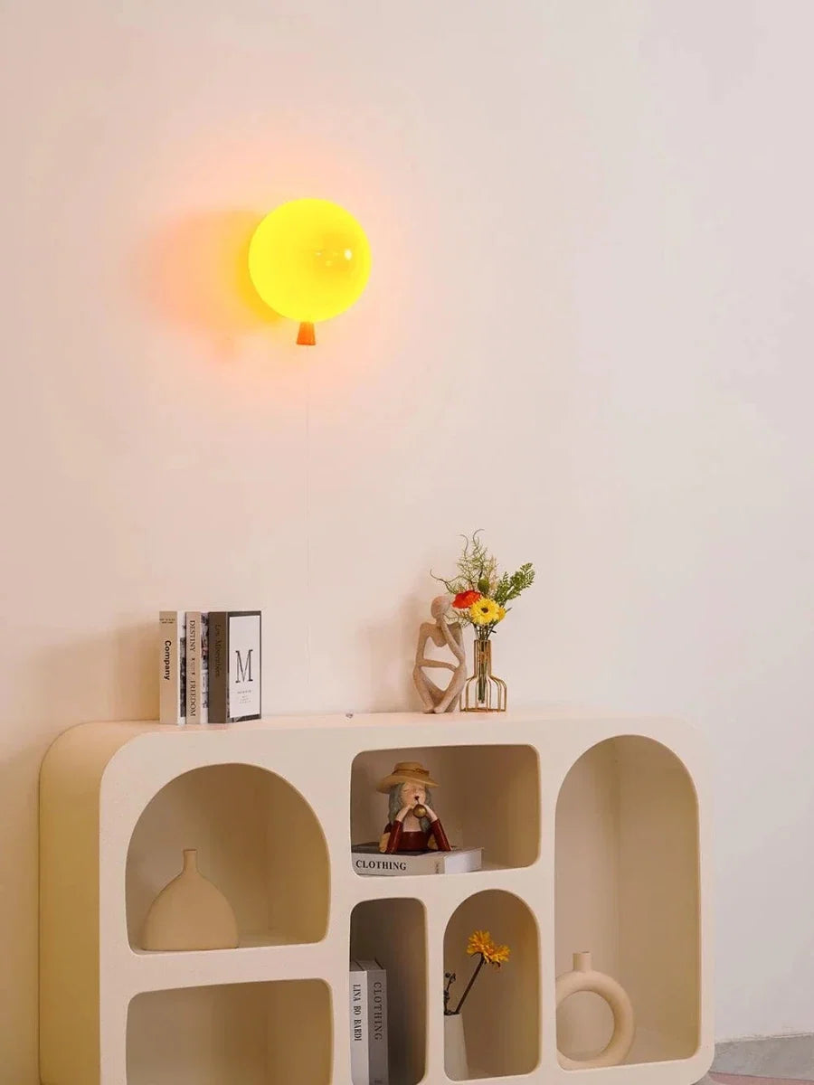 Round Colorful Wall Sconce — Playful Modern Bedside Style | BALLON™