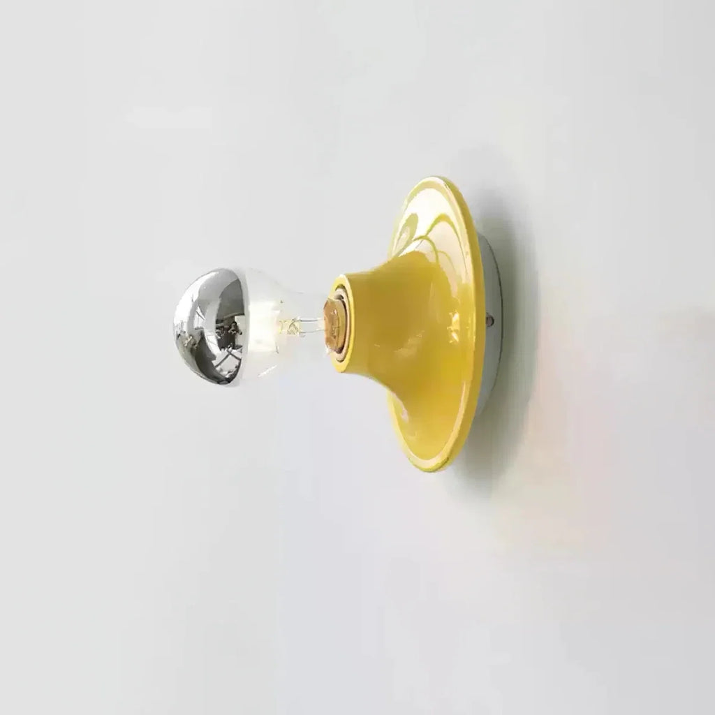 Round Retro Wall Sconce — Small Creative Nordic Bedside Style | JETON™