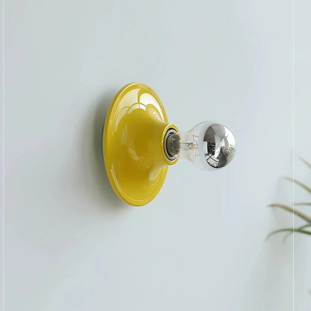 Round Retro Wall Sconce — Small Creative Nordic Bedside Style | JETON™