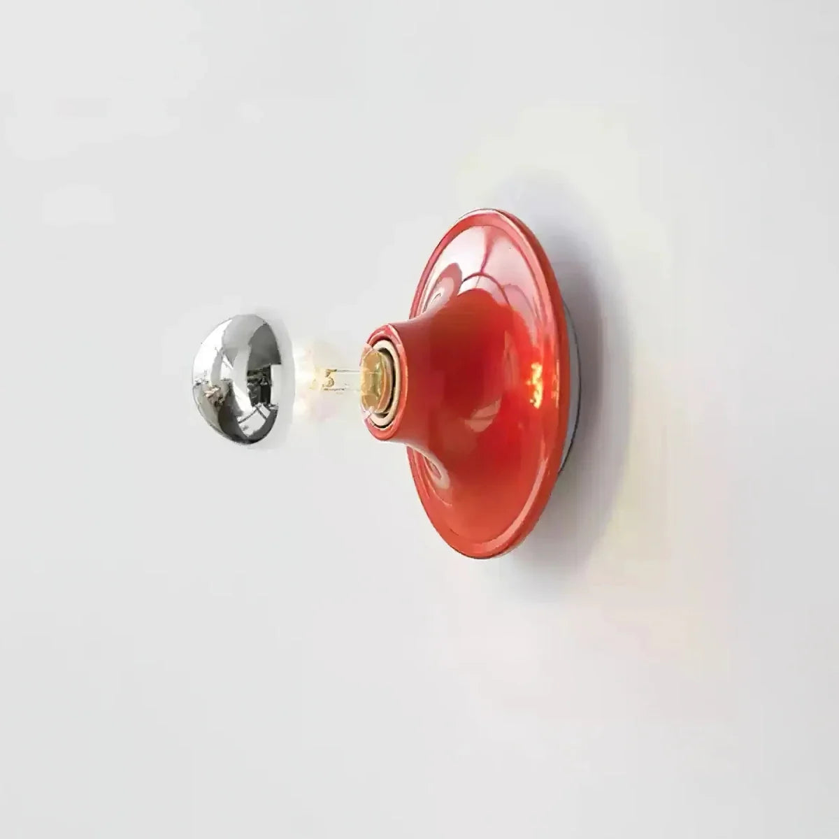 Round Retro Wall Sconce — Small Creative Nordic Bedside Style | JETON™