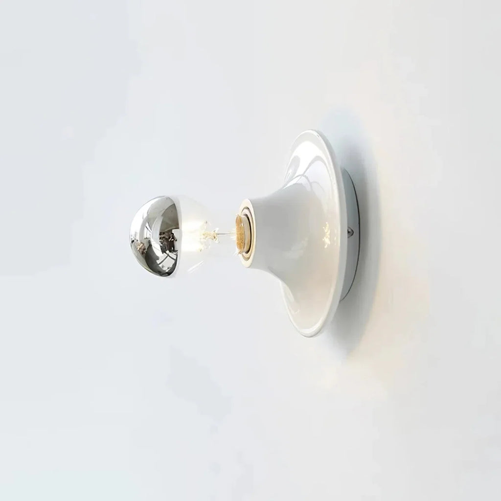 Round Retro Wall Sconce — Small Creative Nordic Bedside Style | JETON™