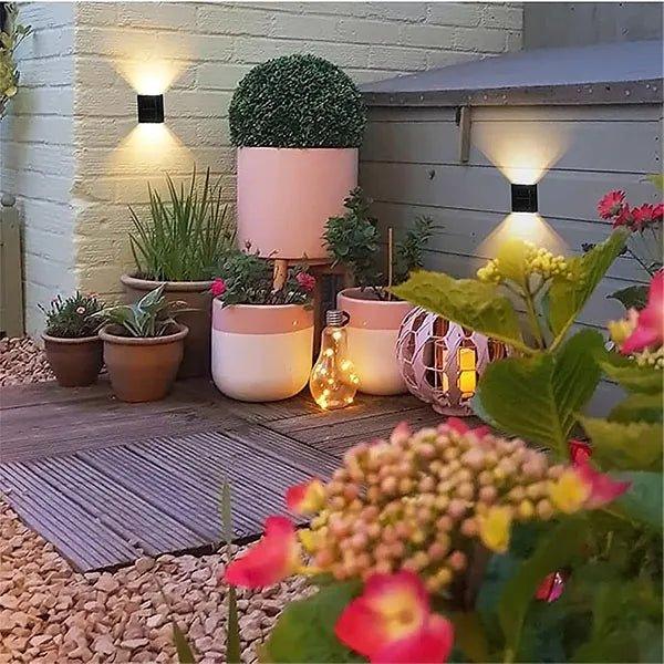 Solar Up-Down Outdoor Wall Light — Waterproof Sensor Style | Lizzy™