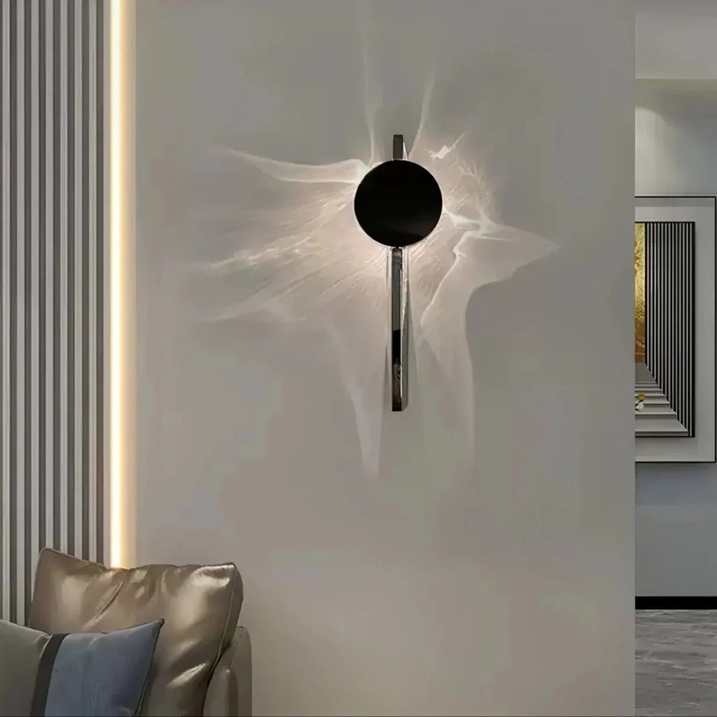 Ridged Aluminum Shadow Wall Sconce — Modern Bedside Style | STRIÉ™
