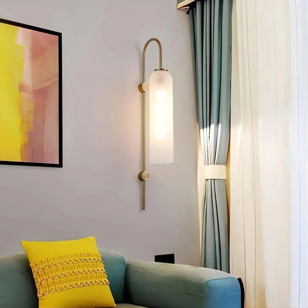 Colored Glass Tube Wall Sconce — Modern Nordic Style | FUSEAU™