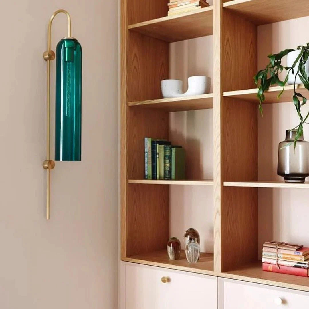 Colored Glass Tube Wall Sconce — Modern Nordic Style | FUSEAU™