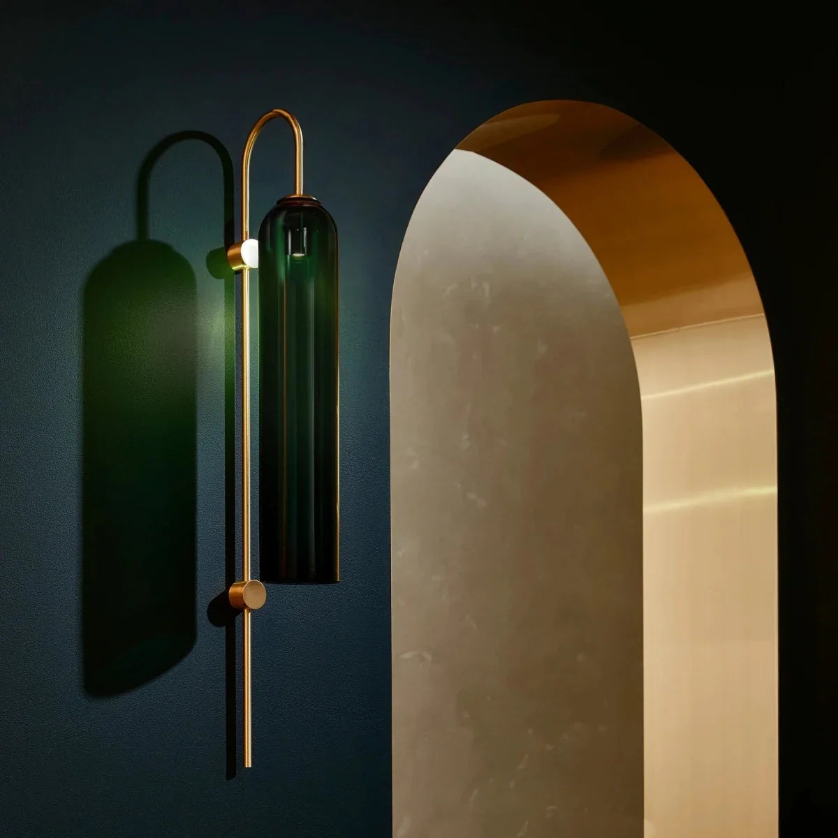 Colored Glass Tube Wall Sconce — Modern Nordic Style | FUSEAU™