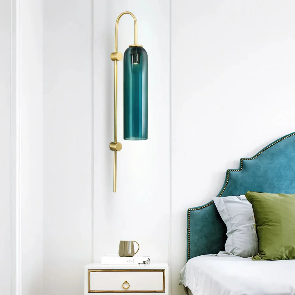 Colored Glass Tube Wall Sconce — Modern Nordic Style | FUSEAU™