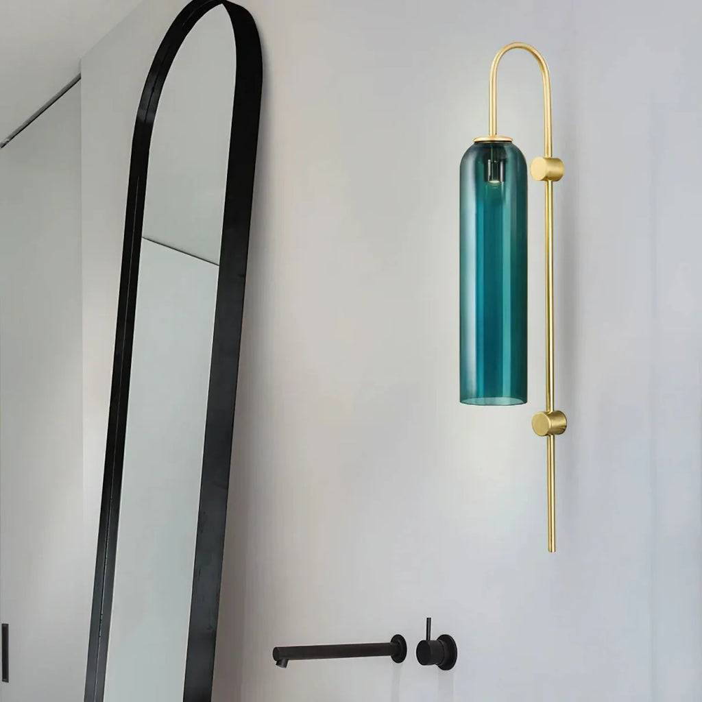 Colored Glass Tube Wall Sconce — Modern Nordic Style | FUSEAU™