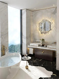 Curved Glass Splash Wall Sconce — Modern Art Mirror Style | ÉCUME™