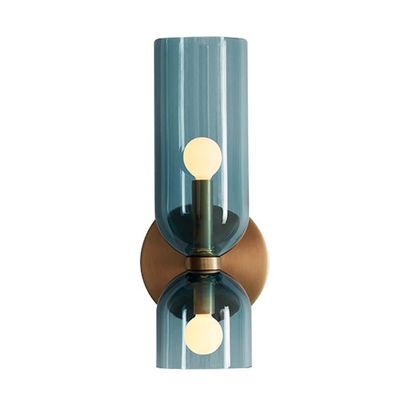 Blown Glass Cylinder Wall Sconce — Nordic European Style | AZURE™